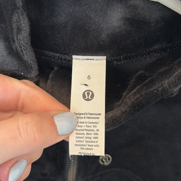 Lululemon NWT Define Jacket Velvet Black Size 6 - Picture 7 of 10